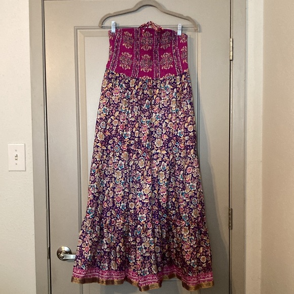 Anthropologie| Maeve |Fall Daleka Purple Silk Dress | Sz Medium NWT - Picture 2 of 11